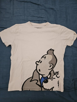 T-shirt blanc Tintin