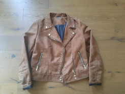 Imitation leather jacket