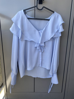 Bluse pastellblau