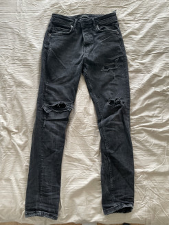 Schwarze Slim-Fit-Jeans für Männer