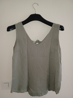 Tank top with lacing