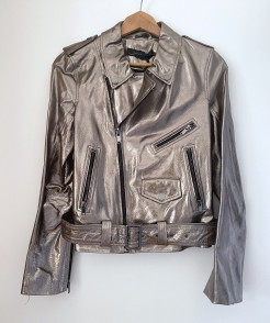 Leather jacket, champagne