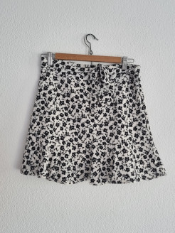 Printed ruffle skirt