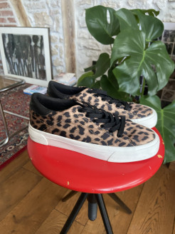 Zara leopard print trainers