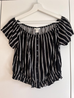 Black and white striped T-shirt