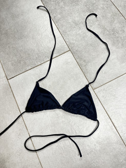 Haut de bikini noir triangle