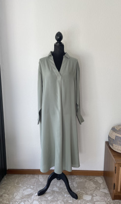 ✨KOSTENLIEFERUNG✨Langes Kleid in leichtem Salbeigrün Größe L H&M