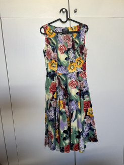 Kleid mit Blumenmuster - Vintage