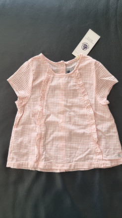 Petit Bateau girl's blouse NEW 18 months