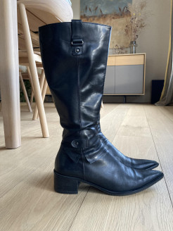 Navyboot black leather boots