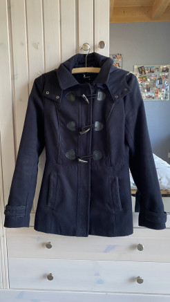 Dark blue coat, size 36