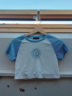 Top mit Sonnenprint