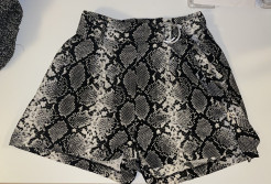 Snake print shorts