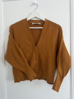 ZARA mustard cardigan