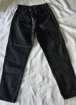Schwarze Jeans Dr. Denim 27 klein (160cm) high-waist