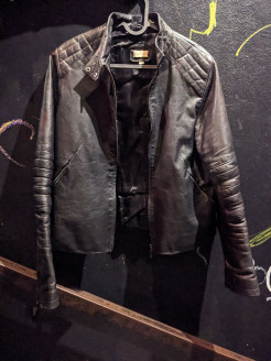 Veste en cuir de chèvre