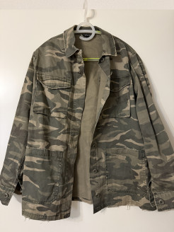 Blouson vert militaire