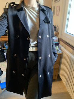 Long manteau noir