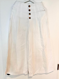 Magnifique pantalon blanc large