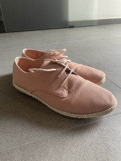Pink loafers