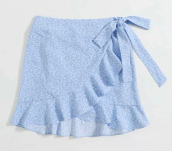 Blue mini skirt