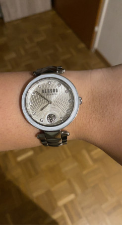 Versace silver watch for women