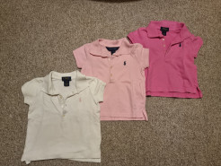  3 Ralph Lauren polo shirts 2 years