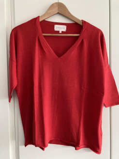 Raspberry red blouse