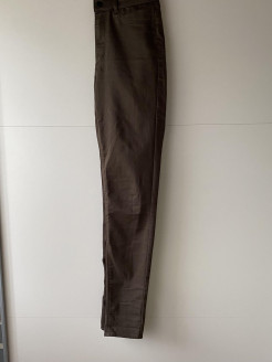 H&M slim-fit olive trousers
