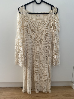Mid-length crochet dress