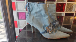 bottine Dior Vintage en jeans claire