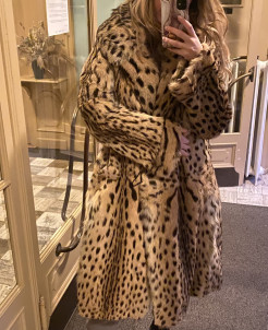 Manteau léopard vintage rare