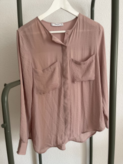 Pale pink blouse Mango