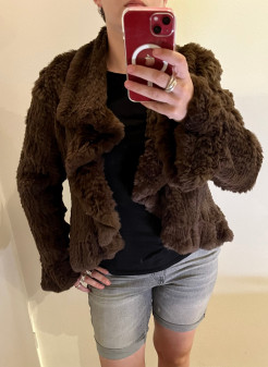 Rabbit fur jacket