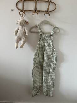 Gingham overalls