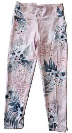 New tropical print leggings (L)