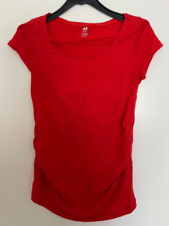T-shirt rouge H&M MAMA EUR S