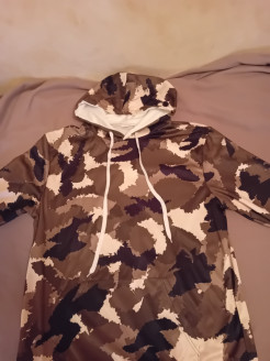 Black and white camouflage hooded switch for