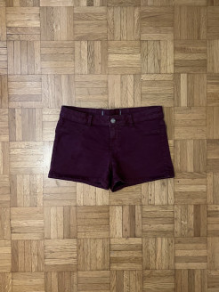 Petit short bordeaux