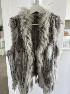 Fur cardigan - Grey