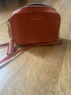 Small orange Michael Kors Jet Camera handbag