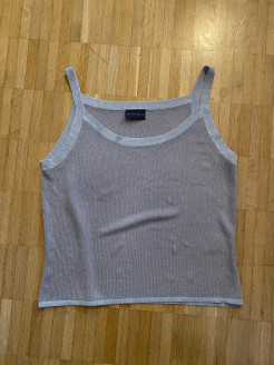 Grey and silver tank top
