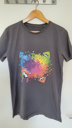 Splatoon Nintendo T-Shirt Grau-khaki