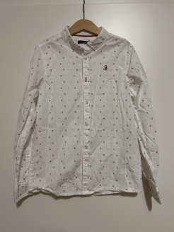 White patterned shirt