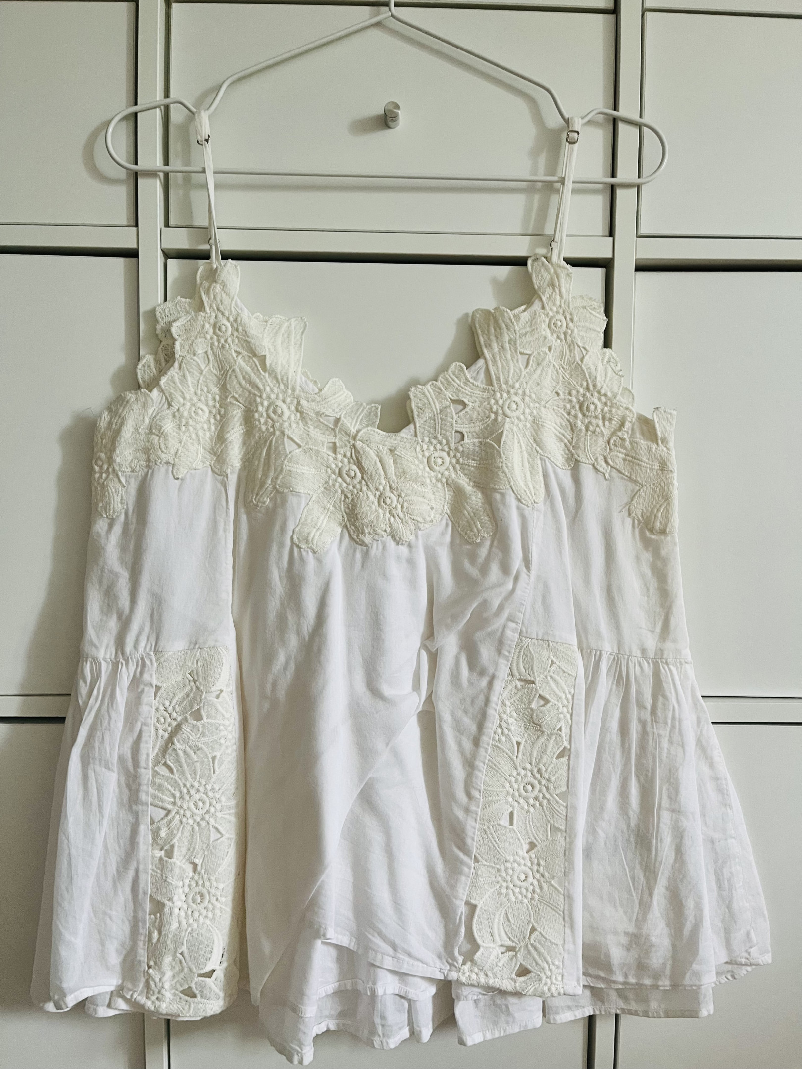 White top with embroidery