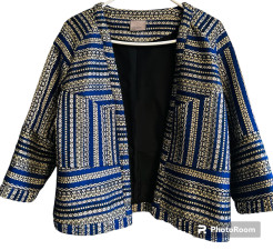 Veste femme blue roi/doré