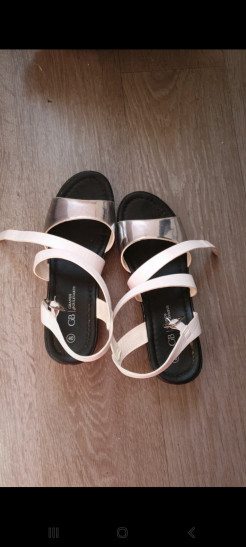 White wedge sandal