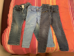 Set of 3 girls' jeans size 2-3 years