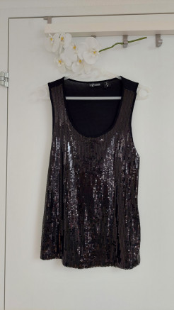 Sequin tank top