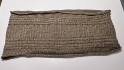 Brown wool snood